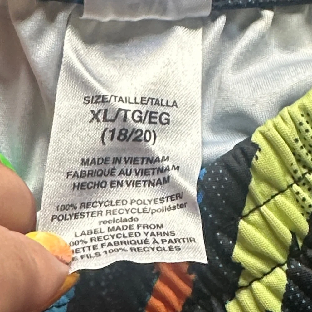 adidas Kids Patterned Shorts - Black, Blue, Green, Orange - Picture 3 of 6